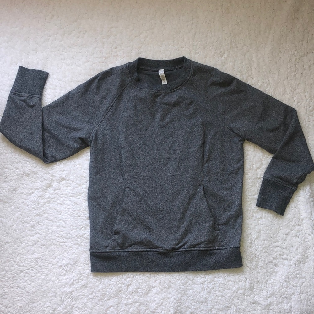 Lululemon Gray Sweater with Pockets. Size 10.